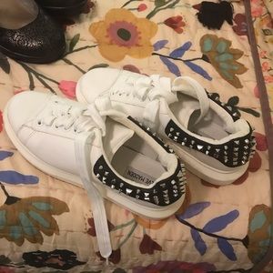 Edgy spiked Heel Sneakers.